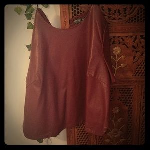 Forever 21 top maroon wine colour